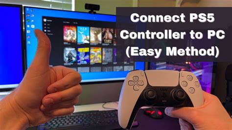 Connect the controller to your console using the included USB cable. Press the PS button. The controller powers on. After the light bar blinks, the player indicator lights up. When your controller has enough battery life, you can disconnect the USB cable and use your controller wirelessly. Please note, your controller can pair with only one PS5 ...